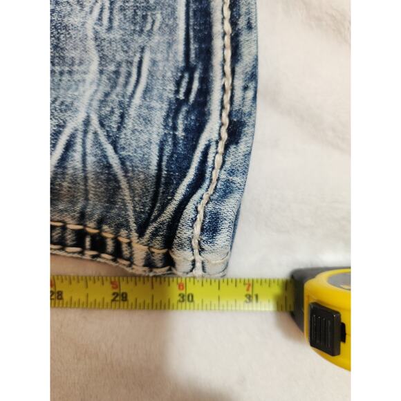 Rock Revival Eilish Boot Jeans Womens 33 (Act 36 X 31) Blue Mid Rise - Picture 16 of 16